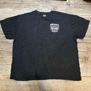 Harley Davidson Black Graphic T-Shirt